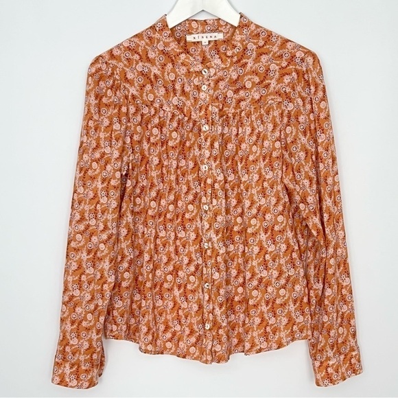 Xirena Jessie Cotton Button Down Shirt Small - Picture 2 of 11